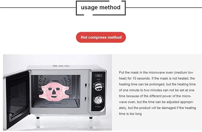 Hot and Cold Face Mask, Flexible Full Face Gel Ice Pad, Reusable Spa Compress Facial Pack for Migraine Relief, Puffy Eyes & Relaxation, Sleeping Face Mask, Pink