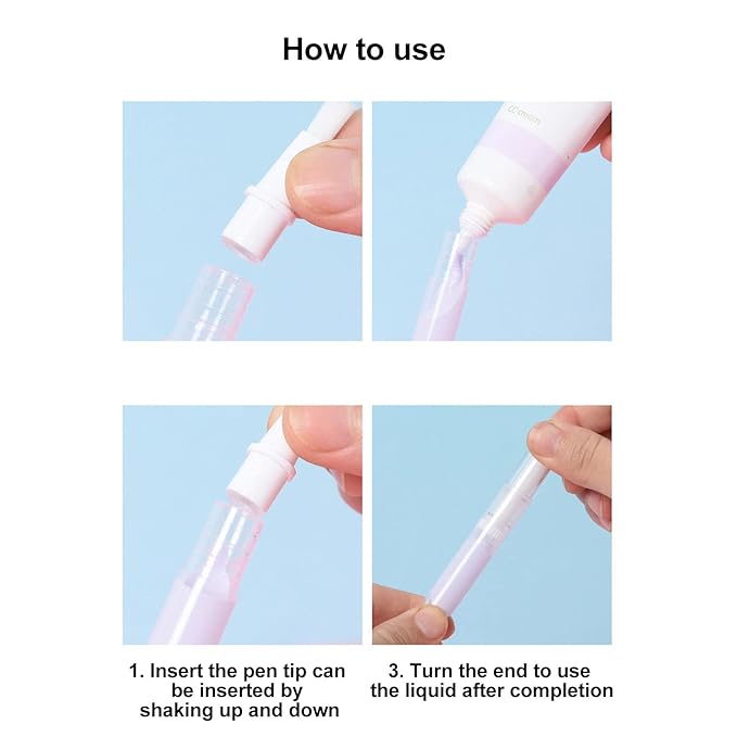 3 PCS Transparent Twist Pens, 4.5ml Rotating Reusable Cuticle Oil Pen Nail Oil Container Applicator with Brush Tip for Skin Care Nail Care Home Travel