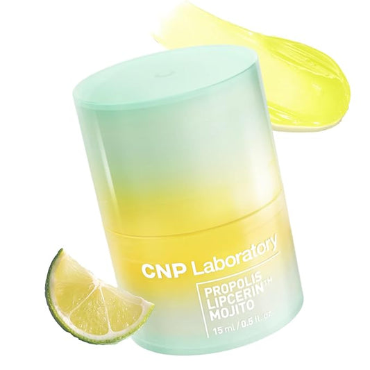CNP Honey Lip Butter - Propolis Lipcerin™ 03 Lime, Hydrating Overnight Manuka Lip Balm & Mask, 12hrs Long-lasting Moisture, Gifts for Women, Korean Skin Care, 0.5 fl.oz.
