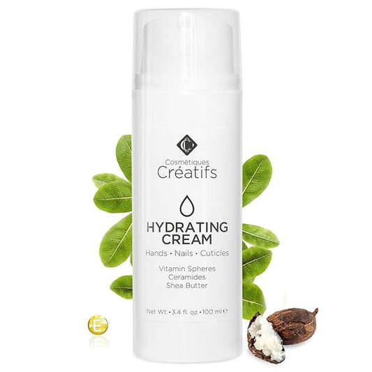 Moisturizing Hand Cream for Dry, Cracked Hands, Nails and Cuticles - 3.4 fl. oz. - Anti-Aging Skin Moisturizer with Vitamin E, Shea Butter, and Ceramides