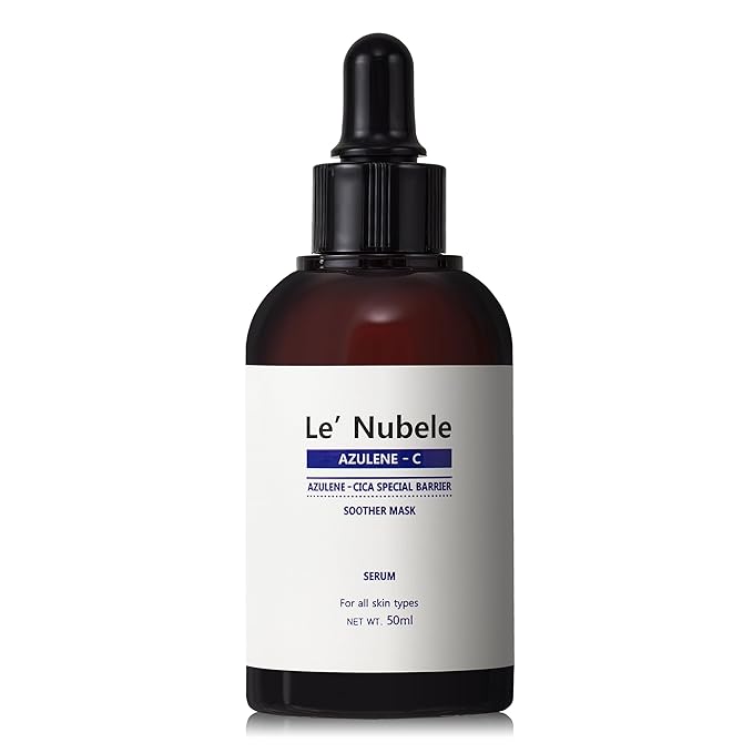 Le' Nubele Azulene-Cica Soother Mask Serum 50ml | Korean Skincare for Sensitive Skin, Hydration & Barrier Care