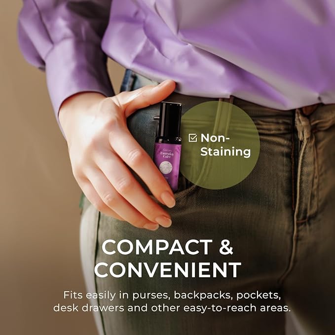 Gya Labs Sleep Well Essential Oil Roll on - 100% Pure Natural Aromatherapy Relax Oil for Women - Blend with Calming Chamomile & Relaxing Lavender for Better Rest, Travel Size (0.34 Fl Oz)