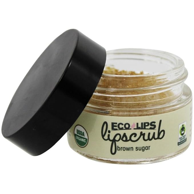 Ecolips Ecolips Organic Lip Scrub, Brown Sugar, 0.5 Ounce