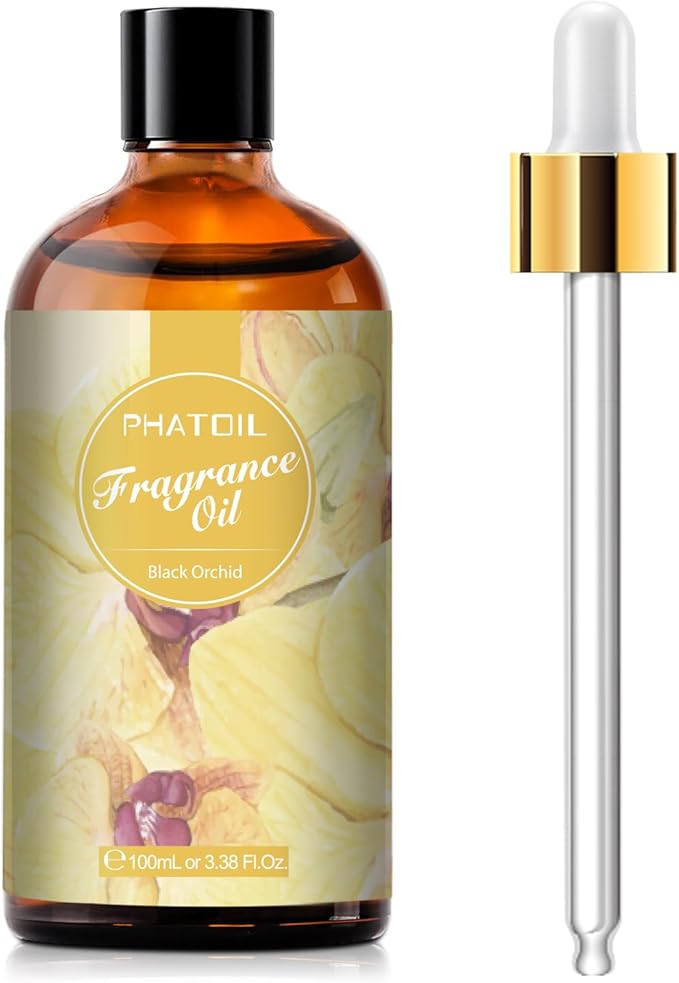 3.38FL.OZ Black Orchid Fragrance Oils for Aromatherapy, Essential Oils for Diffusers for Home, Perfect for Diffuser, DIY Candle and Soap Making, DIY Scented Products - 100ml