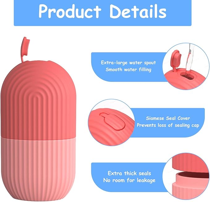 3pcs Ice Cube Roller for Face,Eye,Silicone,Reusable Facial Massager Ice Mold,Brighten Skin Enhancing Natural Glow,De-Puff Eye Bags,Reduce Migraine Pain (Black)