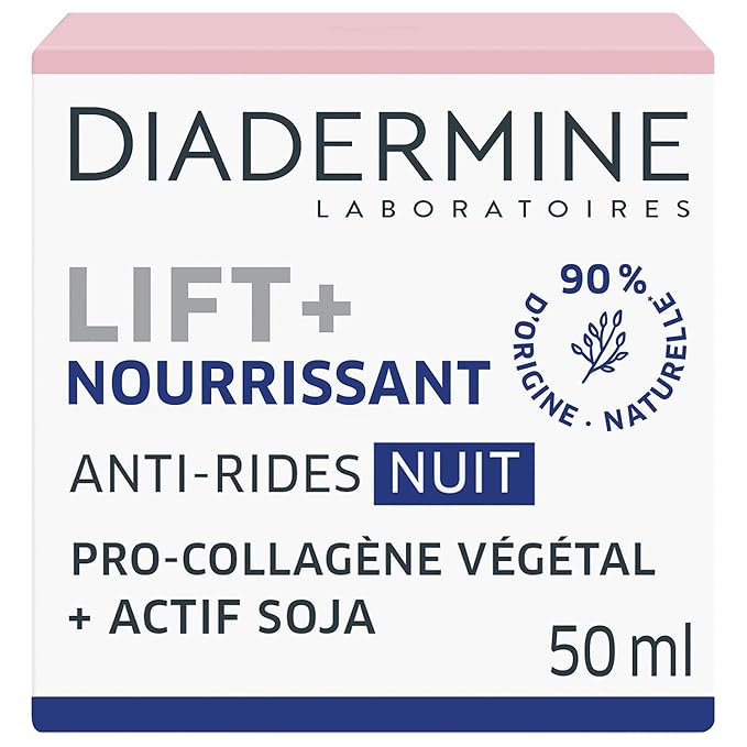 Lift+ Nutrition Regenerating Anti-Wrinkle Night Cream with Pro-Collagen & Pro-Lipids 50ml by Diadermine