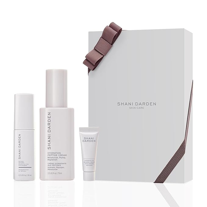 SHANI DARDEN SKIN CARE Skin Renewal Trio, Includes Hydration Peptide Cream, Retinol Reform & Deluxe Intensive Eye Cream, Limited Edition 3-Piece Set
