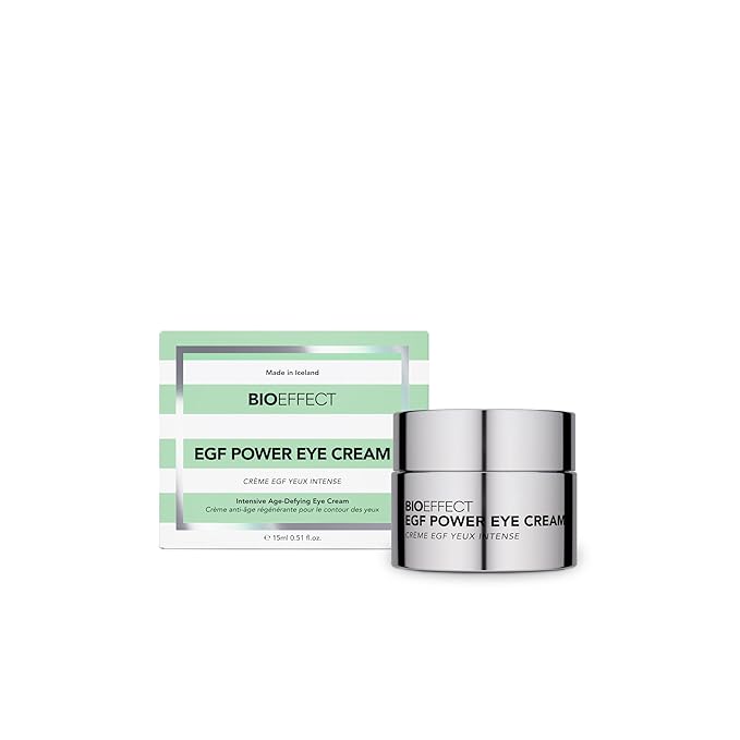 Bioeffect EGF Power Eye Cream with Barley Epidermal Growth Factor, Bakuchiol & Niacinamide, Anti-Aging Under-Eye Moisturizer for Collagen, Wrinkles, Puffiness & Dark Circles