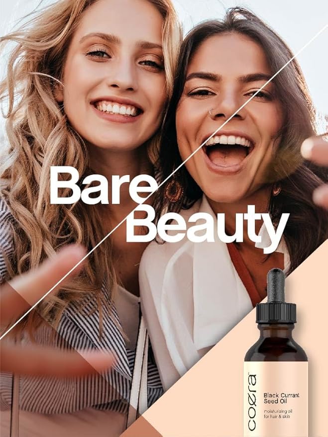 Coera Black Currant Seed Oil | 2 fl oz | Moisturizing Oil for Hair and Skin | Free of Parabens, SLS, & Fragrances