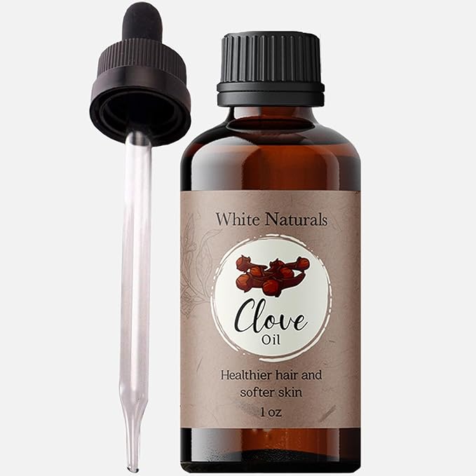 Organic Clove Essential Oil - 100% Pure & Natural, Therapeutic Grade, Undiluted, Premium Quality Aromatherapy Oil for Diffuser, Hair, Skin, Gums & Oral Discomfort and Teeth with Premium Glass Dropper