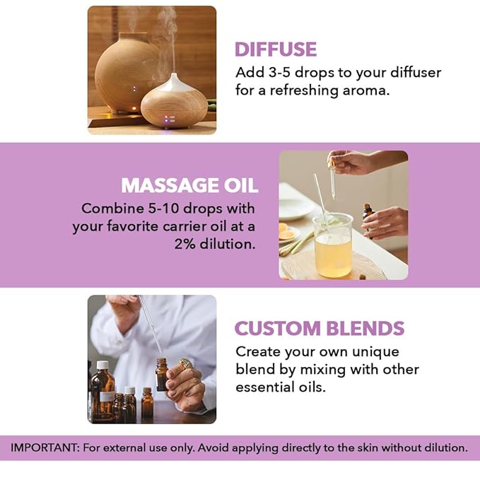 MAJESTIC PURE Lavender Essential Oil | 100% Pure and Natural | Premium Grade Essential Oils for Hair Care, Home Diffusers, Skin, Aromatherapy, Massage and Humidifiers | 3.4 Fl Oz