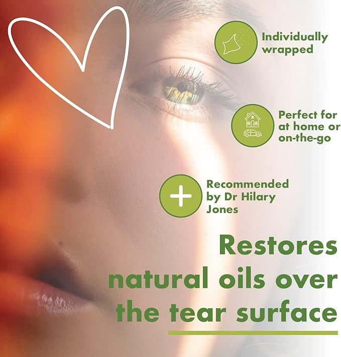 The Eye Doctor Essential Treatment Bundle - Reusable Hot Cold Eye Compress & 20x Single Use Tea Tree Eyelid Wipes for Dry Eye, Blepharitis & MGD - Microwave Safe Mask