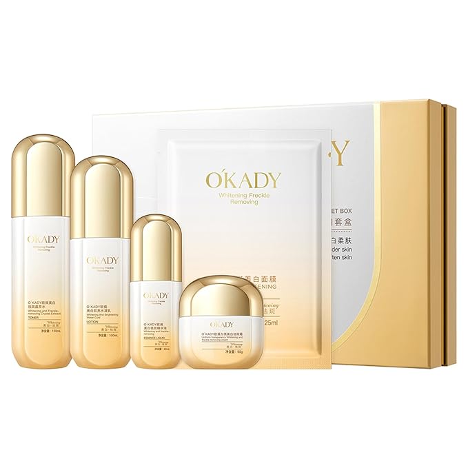 Skin Care Set, Facial Skin Care Set with NIACINAMIDE, Anti-Wrinkle, Hydrating, Soothing, Valentine's Day and Holiday Set Valentine's Day Gift