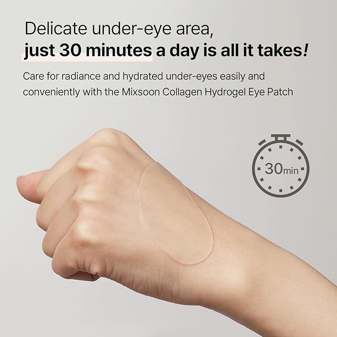 mixsoon Collagen Hydrogel Eye Patch 84 g / 2.96 oz. (30 pairs)