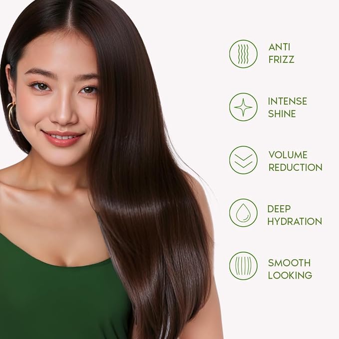 Ravenna B-tox Organic Kit - Hair Treatment (1 Kg/35.2 Fl Oz) Formaldehyde-Free + Mask for Damaged Hair (1,5 Kg/ 52.9 fl oz) - Straightening, Intense Shine & Moisture for All Types