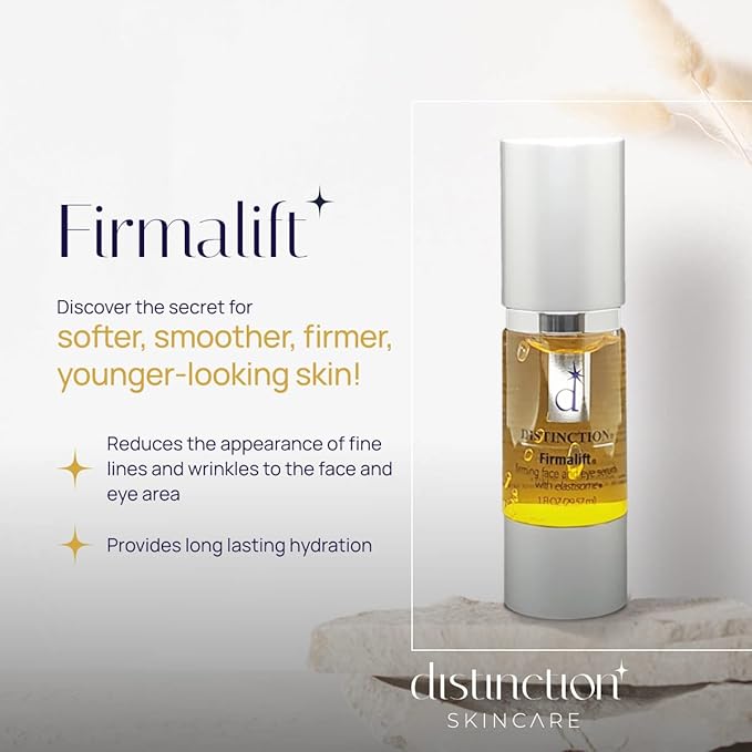 Distinction Firmalift Firming Face & Eye Serum – Anti Aging Serum Lotion Cream and Moisturizer | Helps Reduce the Appearance of Fine Lines and Wrinkles, Soothes (1 Fl Oz)