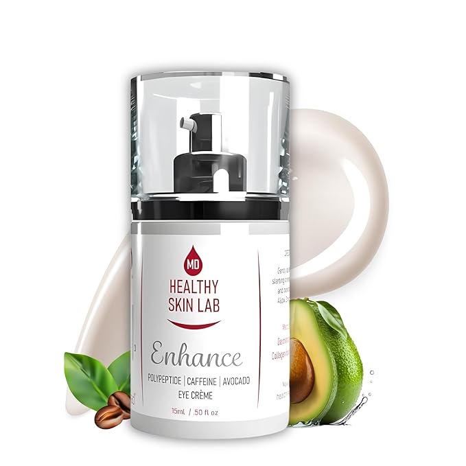 Enhance | Rapid Firming Peptide Collagen Eye Cream with Avocado + Vitamin E | Tighten, Brighten & Firm Eye Bags & Reduce Dark Circles