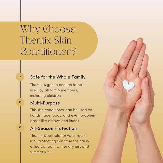 Skin Conditioner, 8oz - Non-Greasy, Unscented Moisturizer for Sensitive Skin, Nourishes Face, Body & Hands