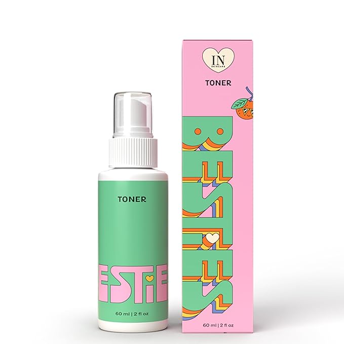 InstaNatural BESTIES Gentle Teen Spray Face Toner | with Vitamin C, Hyaluronic Acid, Niacinamide | for Hydration, Smoothness, Even Skintone | Simple Skincare for Healthy Skin (for All Skin Types)