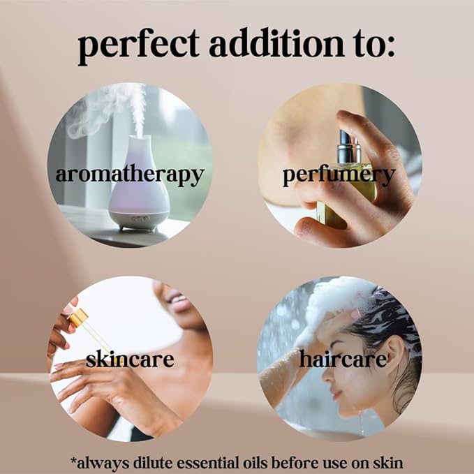 Palo Santo Essential Oil - 100% Pure & Natural, Organic, Undiluted for Aromatherapy, Hair, Skin, Diffuser (0.33oz - 10ml)