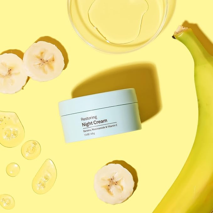 Sun Bum Skin Care Restoring Night Cream - Vegan and Cruelty Free Moisturizing Formula with Niacinamide and Vitamin E - 1.5 oz