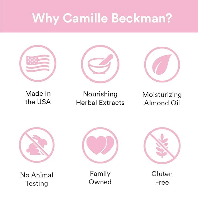 Camille Beckman Classic Collection Travel Trios, Camille, Glycerine Hand Therapy 1.35 oz, Silky Body Cream 2 oz, Hand & Shower Cleansing Gel 2 oz