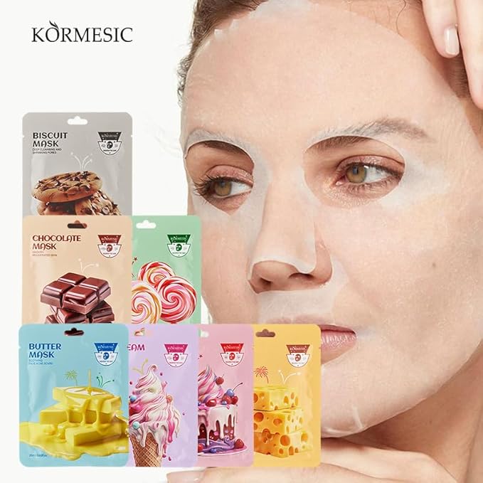 Facial mask Moisturizing face Mask - 10 Sheets, Deep Hydration, Improves Dry Skin, Sheet Mask, skincare for All Skin Types (COLOR-3)