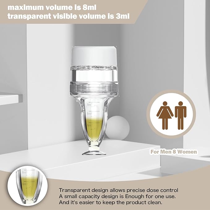 Scalp Massager Comb and Minoxidil Applicator Bottle for Hair Growth, Follicle Care and Thinning Hair Loss Treatment (White)