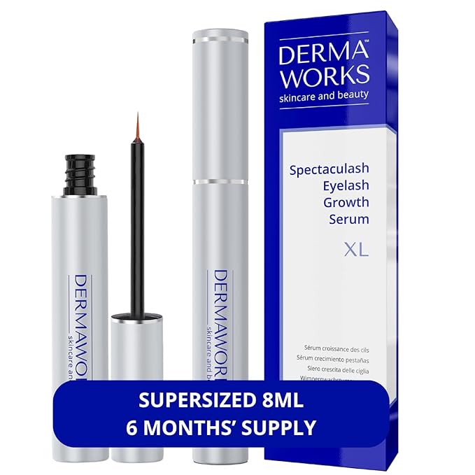 SPECTACULASH XL RAPID LASH SERUM for Eyelash Growth Serum to Grow Long Natural Lashes – Grow Long Eye Lashes – Lash Conditioner – Eyelash Volume - Suero Para Pestañas Crecimiento by DERMAWORKS