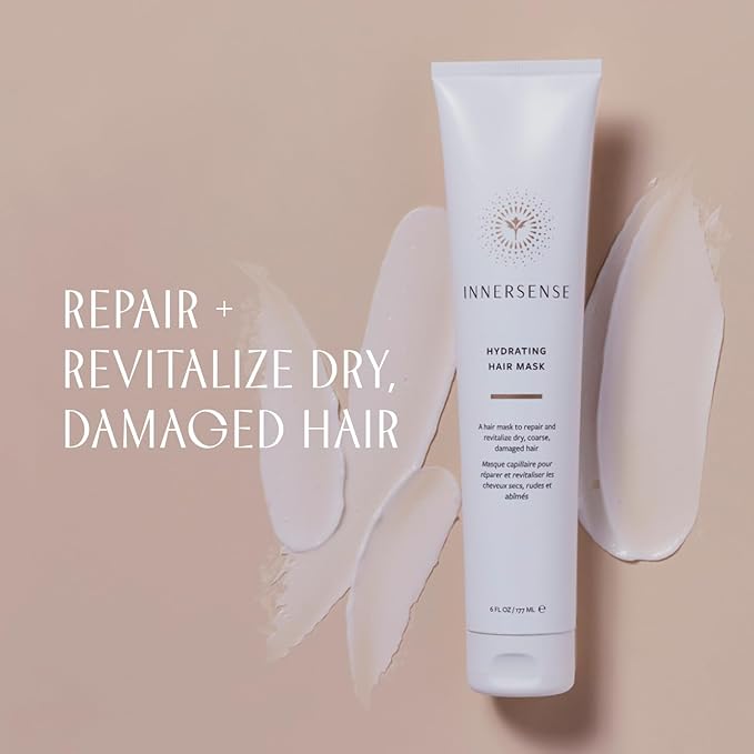 INNERSENSE Organic Beauty - Natural Hydrating Hair Mask | Non-Toxic, Cruelty-Free, Clean Haircare (6oz)