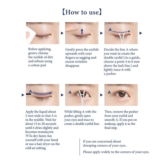PRO MEANS-Ⅲ ACOS Eyelid Tape 5ml – Invisible Double Eyelid Glue with Collagen & Placenta for Hooded or Drooping Eyelids