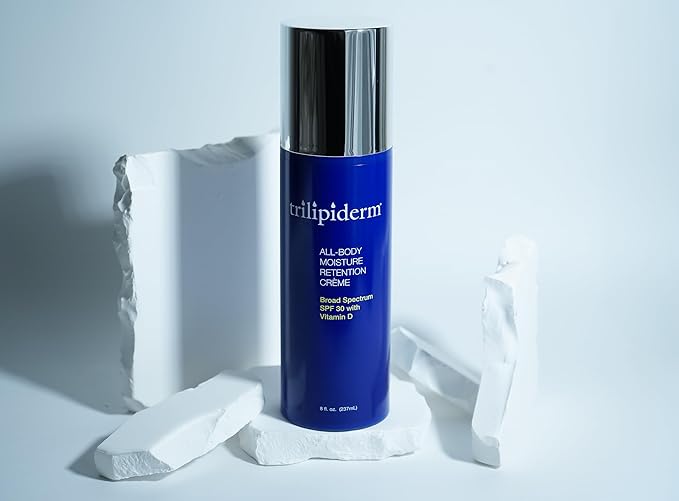 Trilipiderm Beach Lover Bundle - All-Body Moisture Retention Crème & Protective Day Crème Broad Spectrum SPF 30, Sunscreen Lotion Set for Face and Body, Travel Size