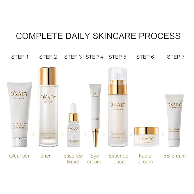 O'KADY Anti Aging Skin Care Sets Valentine's Day skincare gift set Gentle Facial Skin Care Sets & Kits for Wife Mom Women Girl Valentine's Day (12 Piece）