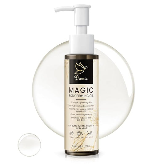 Magic Body Firming Oil, 3.38 FL OZ, Korean Skin Care Post-Shower Body Oil for Women – Natural, with Jojoba Oil to Tighten, Hydrate & Nourish Dry Skin, Lightweight & Non-Greasy for Full Body Use