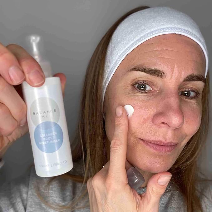 Balance Me Firm + Hydrate Eyes & Face Duo - Wonder Eye Cream & Collagen Boost Moisturizer - Vegan & Cruelty-Free - Firms & Hydrates