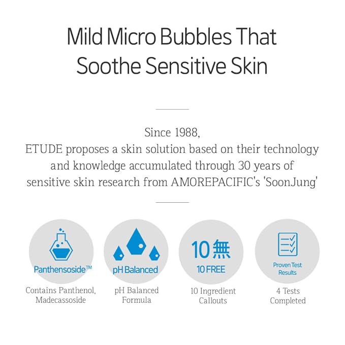 ETUDE SoonJung pH 6.5 Whip Facial Cleanser 5.1 fl. oz. (150ml) 21AD | Soft Bubble Fragrance-Free Low-pH Korean Hydrating Cleansing Wash for Sensitive Skin | Korean Skin Care, K-Beauty | Vegan