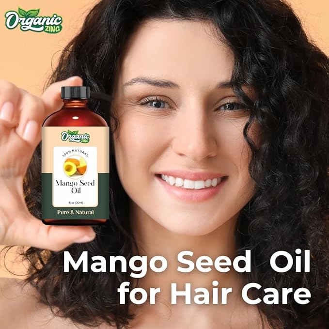 Mango Seed (Mangifera Indica) Oil | Pure & Natural Carrier Oil for Skincare, Hair Care & Massage-30ml/1.01fl oz