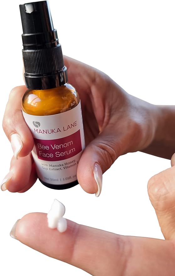 Bee Venom Face Serum for Face and Neck with Manuka Honey, Goji Extract and Vitamin E | Plant Based Formula | Carefully formulated to keep your skin young and healthy!