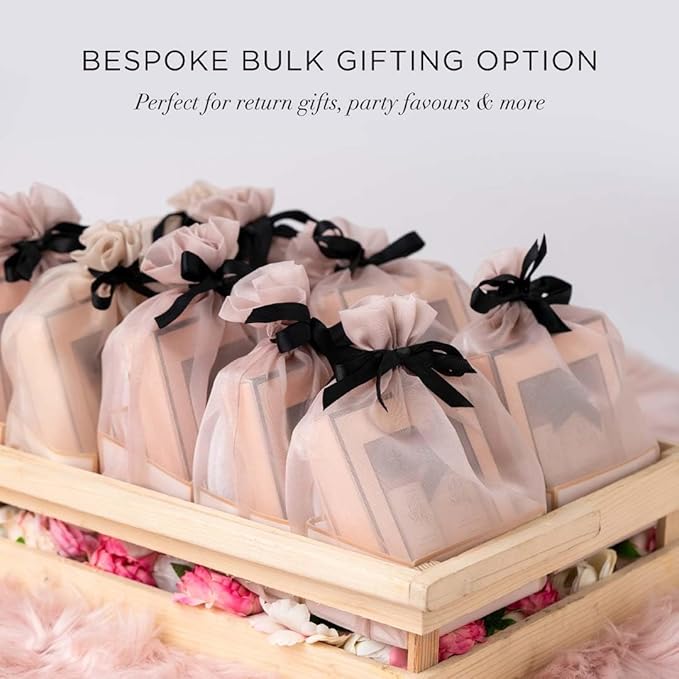 Nothing But Love Gift Set | Romantic Bath & Body Care Kit with Gardenia & Jasmine Fragrance | Includes Body Wash, Lotion & Loofah | Ideal Valentine’s Gift for Women & Men