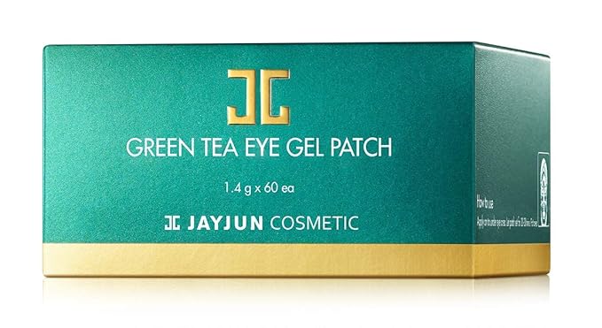 JAYJUN Green Tea Eye Gel Patch, Dark Circle, Puffy Eye, Under Eye Patch, 1.4g, 60 in Jar
