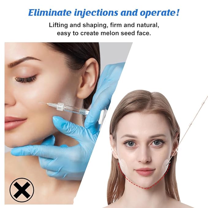 Face Lifting Tape, Face Lift Tape invisible, 80PCS Japanese Face Tape for Wrinkles, Skin Facial Face Neck Tapes for Lifting Sagging Skin with Lifting Rope