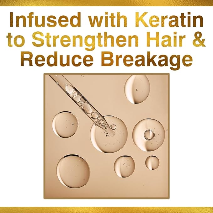 CHI Keratin Silk Infusion, Hydrating Hair Serum For Restoring Softness & Shine, Helps Dry, Damaged Hair, Sulfate-free, 6 Oz