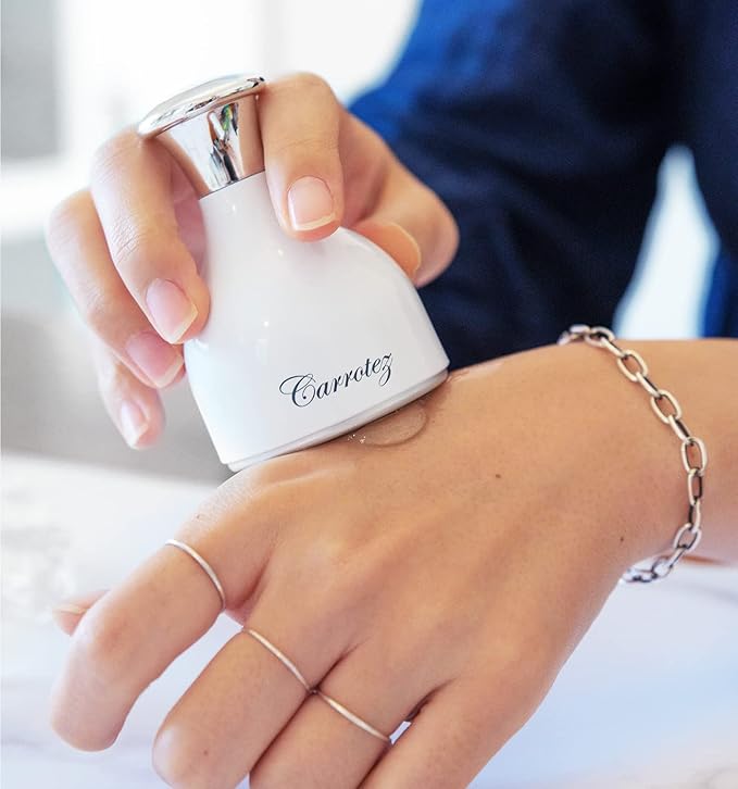 carrotez Ice Roller for Face and Eye Facial Massage Tool, Cooling and Rolling Women Skin Care Cooling for Relaxing and Relieve Fine Lines and Wrinkles and Reduce Puffiness (White)