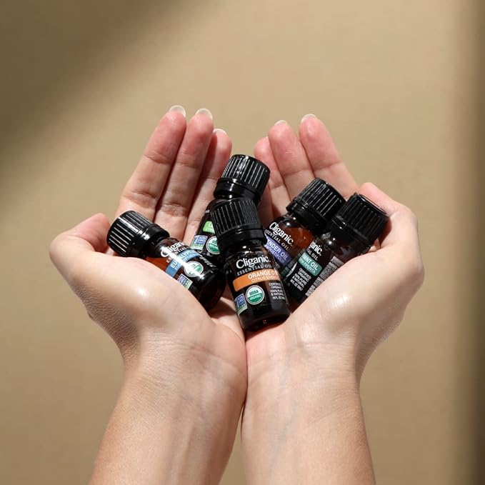 Cliganic Organic Rosemary Essential Oil, 100% Pure Natural, for Hair, Skin, Aromatherapy | Non-GMO Verified (Packaging May Vary)