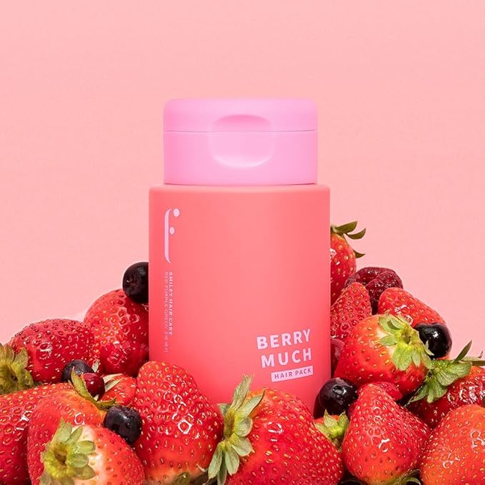 Leave-In Hair Mask - Berry Much, Apple Scent, No-Wash Treatment with 4-Berry Complex and Essential Oils for Dry, Damaged Hair, Split Ends & Breakage, Infused with Biotin & Vitamins, 10 Fl oz