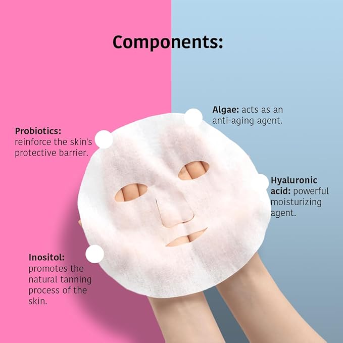 After Sun Skin Care Mask, Prolongs Tan - Pack of 5 Pieces