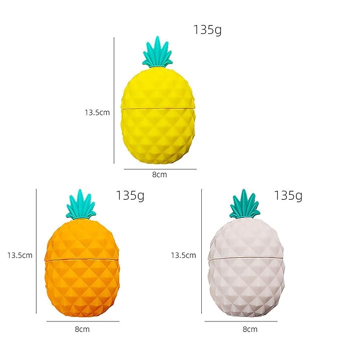 Face Ice Roller, Portable Silicone Mold Ice Roller Face Massage Ice Grid Beauty Instrument Silicone Ice Face Contour Roller for Face, Anti-wrinkle Massage Function, Pineapple Yellow