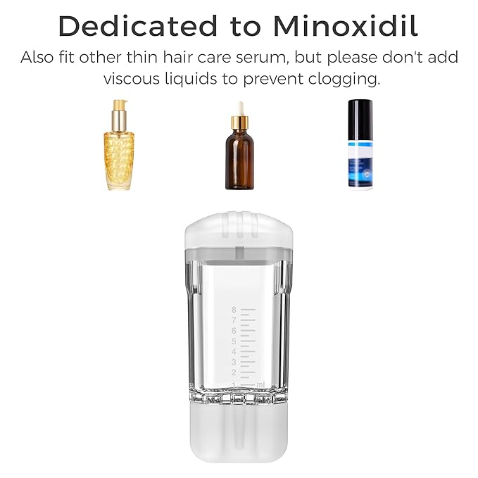 Minoxidil Applicator, Quick Efficient Apply No Messy Hair Serum Applicator Small Minoxidil Applicator Tool, Hair Applicator Bottle Minoxidil Brush Scalp Applicator Comb Dedicated to Minoxidil