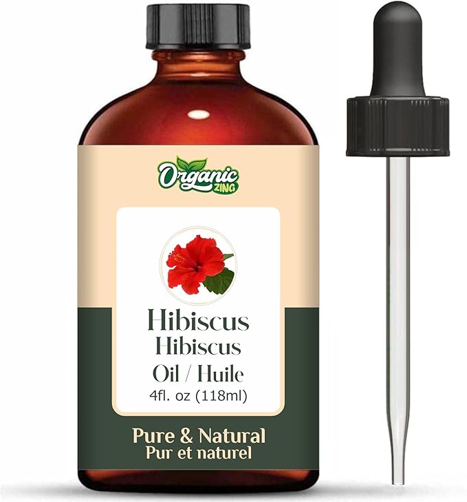Hibiscus (Rosa sinensis) Oil | Pure & Natural Essential Oil for Skincare, Hair Care & Massage- 30ml/1.01fl oz