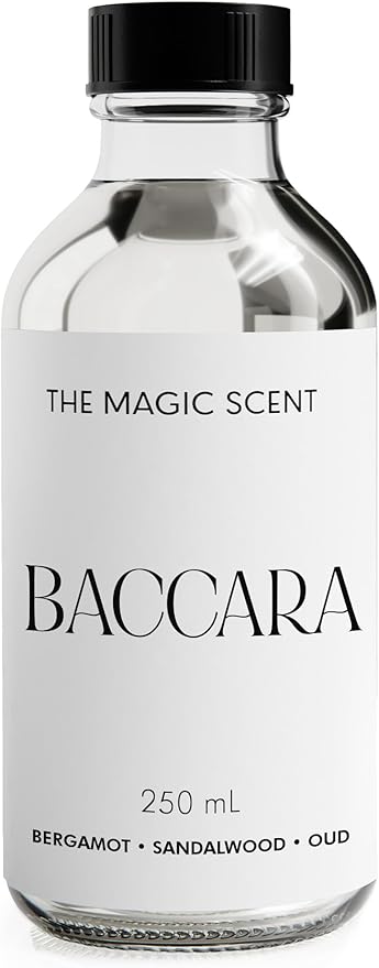 Baccara Oils for Diffuser - HVAC, Cold-Air, & Ultrasonic Diffuser Oil Inspired by The Baccarat Rouge - Essential Oils for Diffusers Aromatherapy - 8.5 fl oz, 250 mL